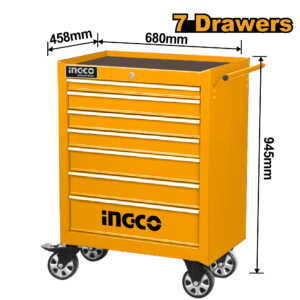 7-Drawer Professional Roller Cabinet with Ball Bearings