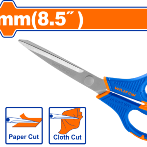 8.5" Sandblast SS Scissors - 215mm Unique Handle, Card Pack