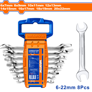Double Open-End Spanner Set 8pcs