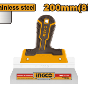 8" Stainless Steel Drywall Taping Knife with Aluminum Back