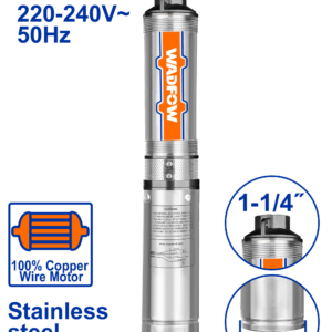 1.5HP 4" Cast Iron Deep Well Pump, 100m Head, 5.0m³/h Flow