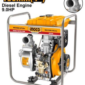 9HP 4" Diesel Trash Water Pump – 1420L/min, 25m Head, 7m Suction, 418cc OHV Recoil Start