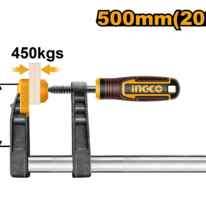 120x500mm F-Clamp 450kg - 500mm Throat, Heavy Duty