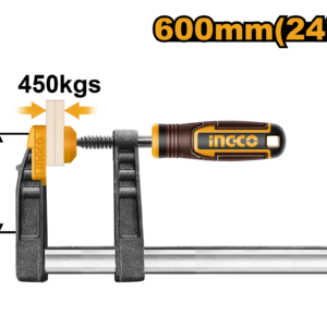 120x600mm F-Clamp 450kg - 600mm Reach, 8x30mm Rail