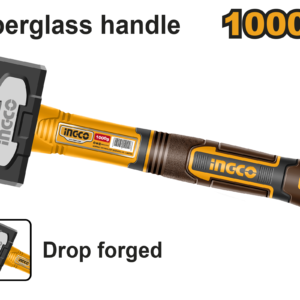 1000g Stoning Hammer - Innovated Drop-Forged, Heat-Treated 45#, Tri-Color Fiberglass