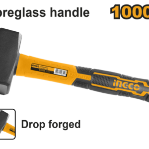 1000g Stoning Hammer P6C12 - Drop-Forged 45#, Unique Fiberglass, Label