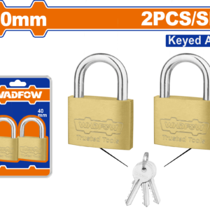 2-Piece Keyed-Alike Brass Padlock Set (40mm)