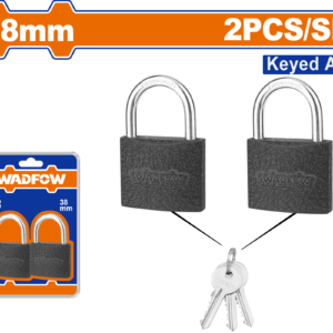 2-Piece Keyed-Alike Iron Padlock Set (38mm)