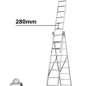 3-Section 5.9m Professional Aluminum Extension Ladder
