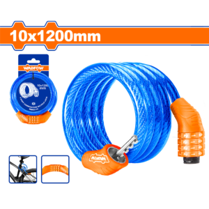 4-Digit Combination Bike Cable Lock (10mm x 120cm)
