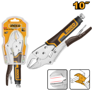 10" Wide-Jaw Locking Pliers - 0-50mm Carbon Nickel, Half Double Blister