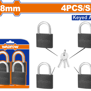 4-Piece Keyed-Alike Iron Padlock Set (38mm)