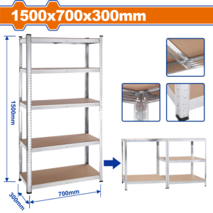 5-Tier Compact Adjustable Storage Shelving Unit