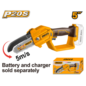 20V 5" Cordless Pruning Saw - 5m/s, Oil Bottle/Wrench, Tool-Only