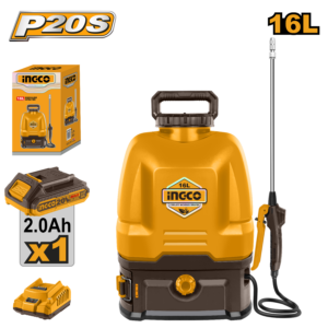 20V 16L Cordless Backpack Sprayer - 5Bar, 2-Speed, 1.7L/min, 2.0Ah + Fast Charger