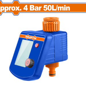 Digital Single-Outlet Water Timer - 3/4" Tap, 50L/min, 0.34-8.27bar, 2xAA, IPX4