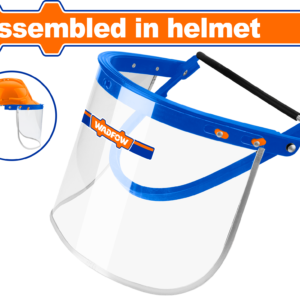 Universal Helmet-Mount Face Shield Bracket – PVC Visor, Self-Adjusting Spring Tensioner