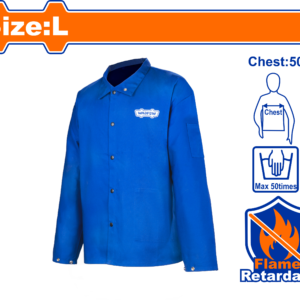 Size L, 9oz FR Cotton Work Jacket – Washable 50x, Internal Pocket, Copper Cardigan