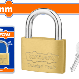 60mm Pro Brass Padlock – 267g, 3 Iron Keys, Anti-Drill Pins