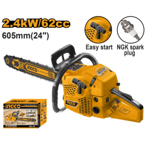 Gasoline Chain Saw 62cc 24"