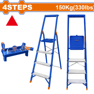 6-Step Hybrid Domestic Ladder – 1787mm, 128cm Reach, Coated Steel Top