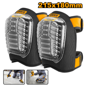 Universal Kneepads – 215x180mm PVC Shell, EVA Foam, Dual Elastic Straps