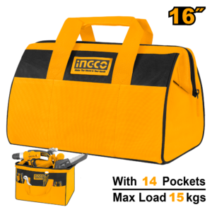 16" Pro Tool Bag with 15kg Capacity and 14 Pockets