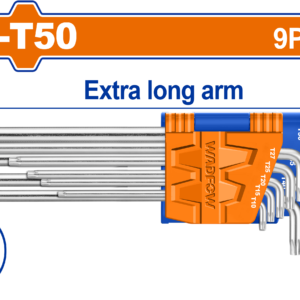 9-Piece Extra-Long Arm Chrome Vanadium Torx Key Set