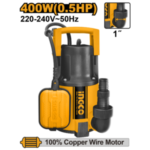 400W Compact Clean Water Submersible Pump with Float Switch