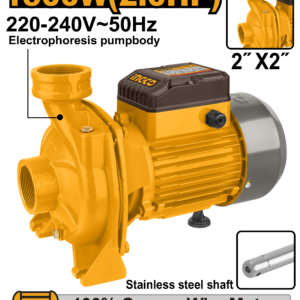 2HP High-Volume Centrifugal Pump with 2-Inch Ports