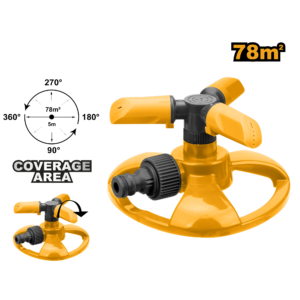 Compact 3-Arm Rotary Sprinkler for Small Gardens