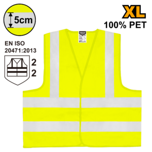 Standard XL High-Visibility Vest (Yellow, EN471 Class 2)