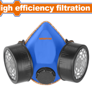 Half Mask Respirator with Twin Cartridges