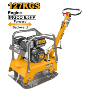 6.5HP Reversible Plate Compactor – 25kN, 127kg, 63x40cm Plate, Hydraulic Reverse