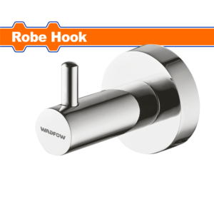 Zinc Alloy Robe Hook – Dual Screw Mount, 2x M4x35 Galvanized Screws