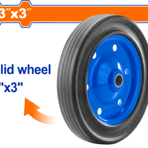 13"x3" Solid Rubber Wheel – 120kg Max, Non-Marking, WWB3F02 Fit