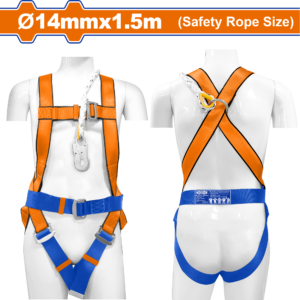 Basic Full Body Safety Harness with 1.5m Lanyard
