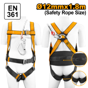 3-Point Attachment Safety Harness for Work Positioning