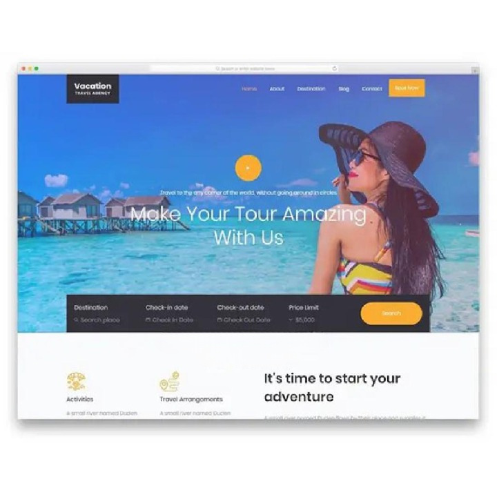 Kobiteck - Travel and Tour Website Design