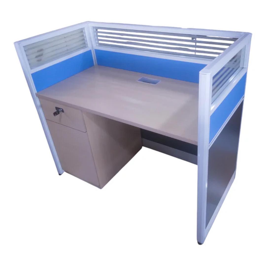 One-Seater Workstation with Drawer (Compact Desk for Office & Home Use)