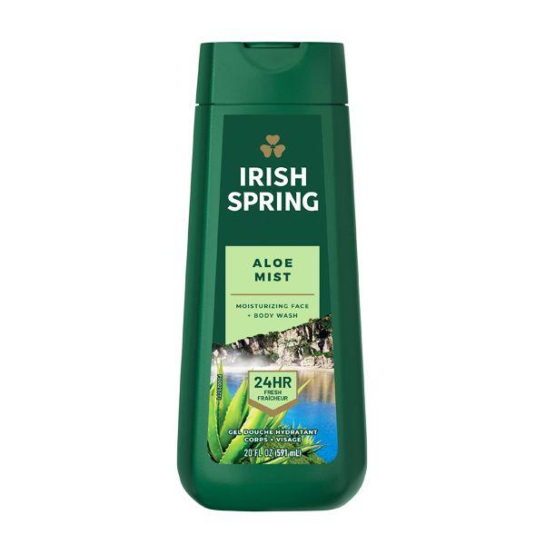 Irish Spring Body Wash Aloe Mist – 591ml (6 Pack | Invigorating Clean with Aloe Hydration)