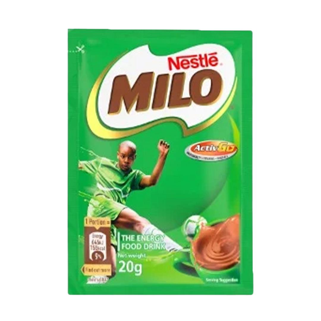 Nestlé Milo Activ-Go – 20g x 10 Sachets | Chocolate Malt Powder with PROTOMALT for Energy & Nutrition