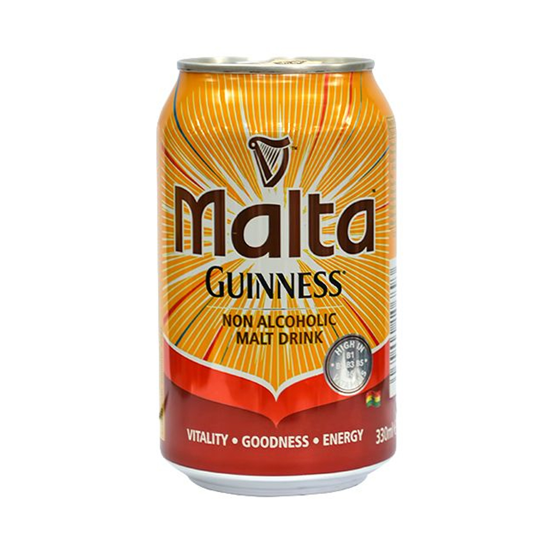 Malta Guinness – 330ml x 24 Cans | Nourishing Non-Alcoholic Malt Drink with Vitamins & Energy Boost