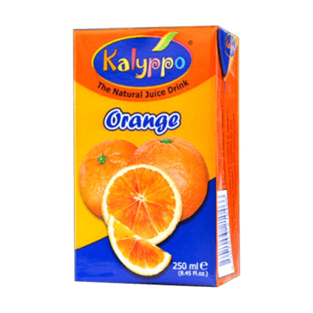 Kalyppo Orange Juice – 250ml x 24 Packs | Refreshing Citrus Drink for Kids, Lunchboxes & Family Fun