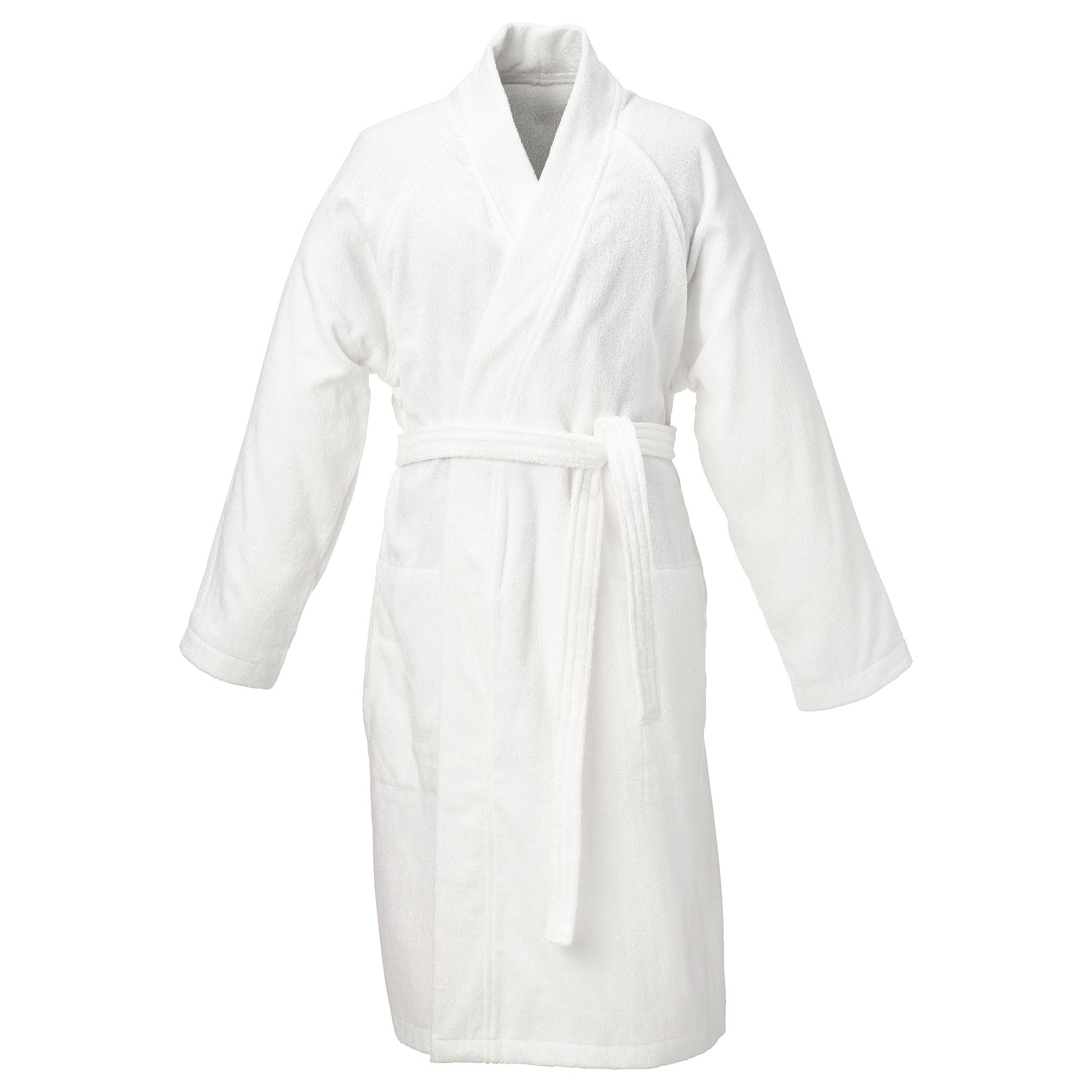 White Bath Robe – 1 Pack | Soft & Absorbent Spa Robe for Home, Hotel & Wellness Use