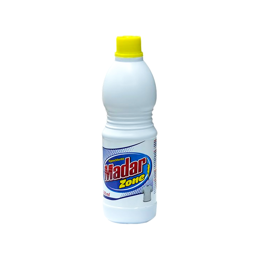 Madar Zone Bleach – 1L (12 Pack) | Powerful Stain Remover & Germ Killer for Home and Commercial Use