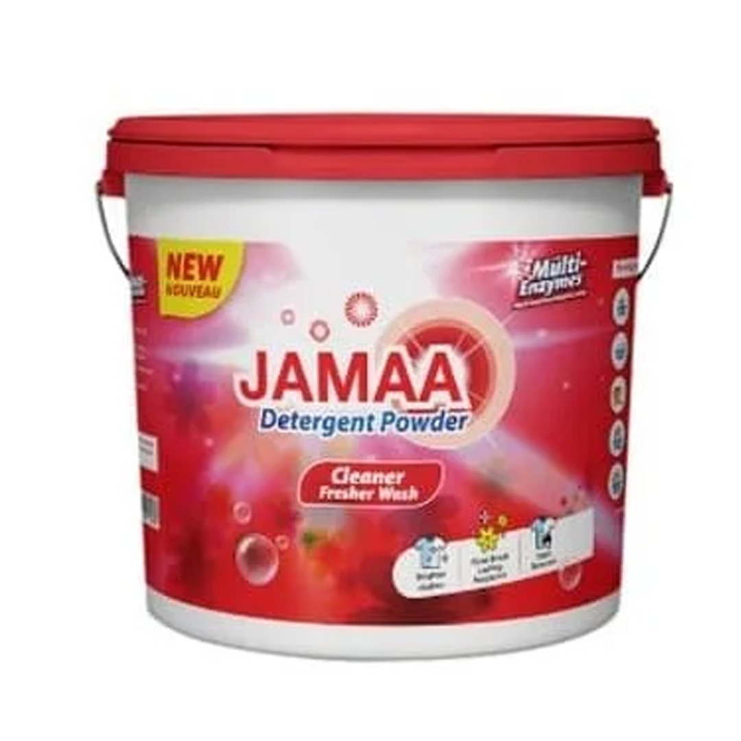 Jamaa Washing Powder Bucket – 3kg (1 Pack) | Heavy-Duty Detergent for Deep & Long-Lasting Clean