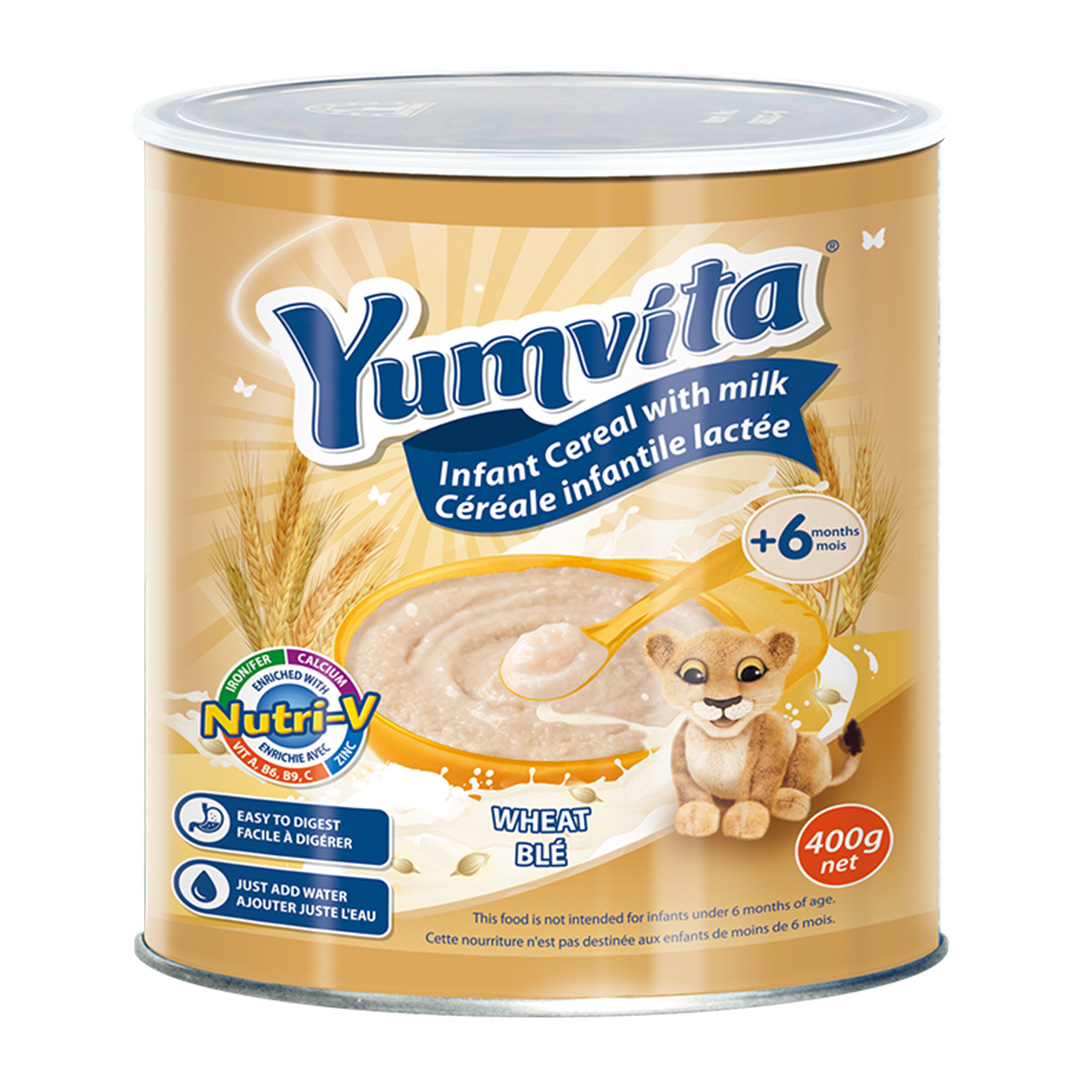 Yumvita Maize/Wheat Cereal Tin – 400g (12 Pack) | Nutritious & Versatile Breakfast for All Ages