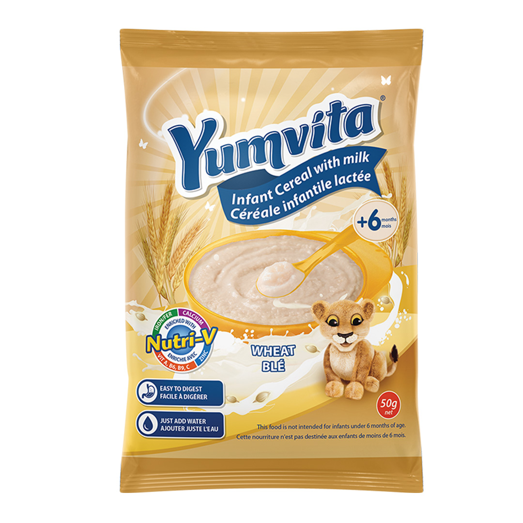 Yumvita Wheat Cereal Sachet – 350g (12 Pack) | Nutritious & Energy-Rich Breakfast for All Ages