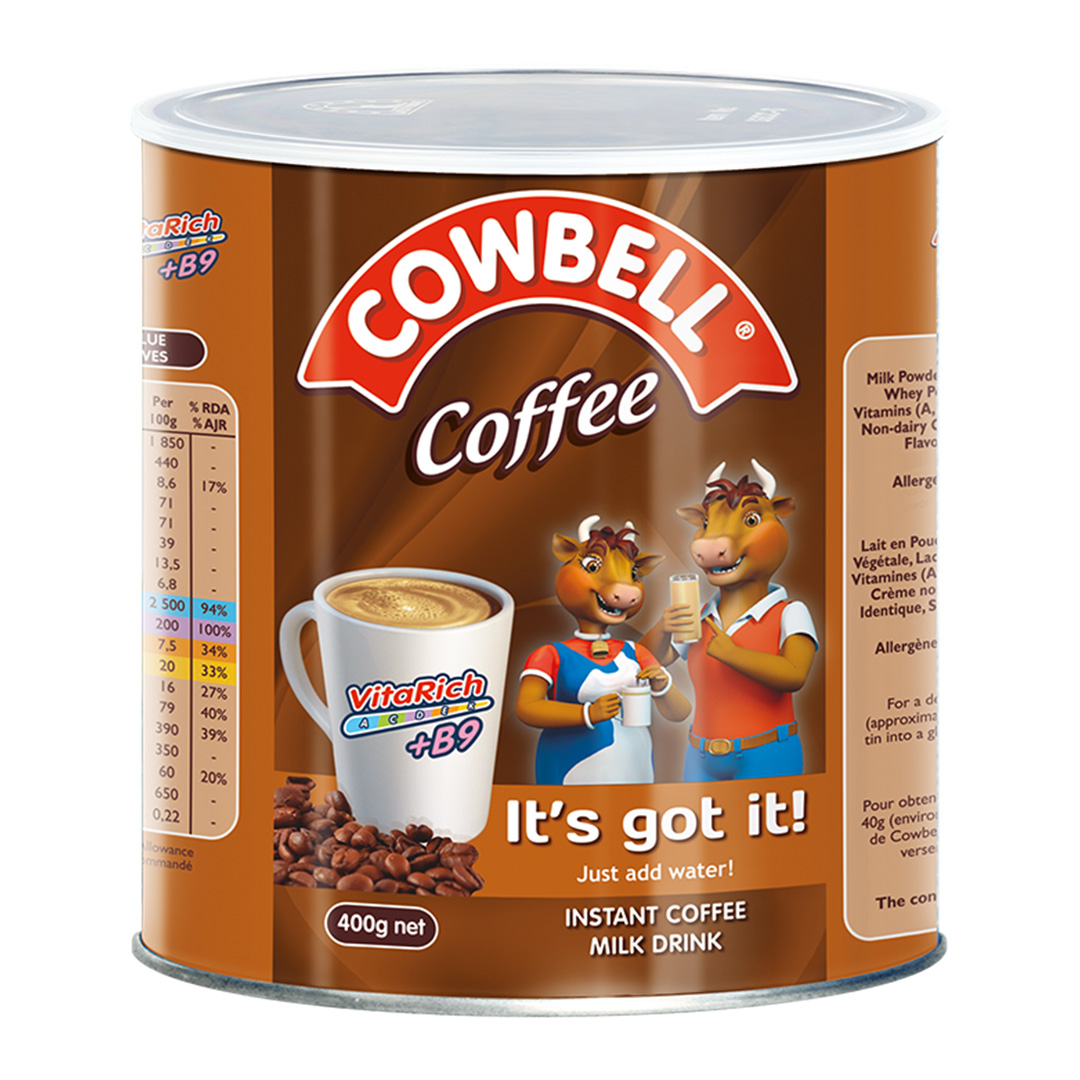 Cowbell Coffee Powdered Milk Tin – 400g (12 Pack) | Rich Creaminess in Every Spoonful